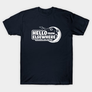 Hello from Elsewhere - White Logo T-Shirt